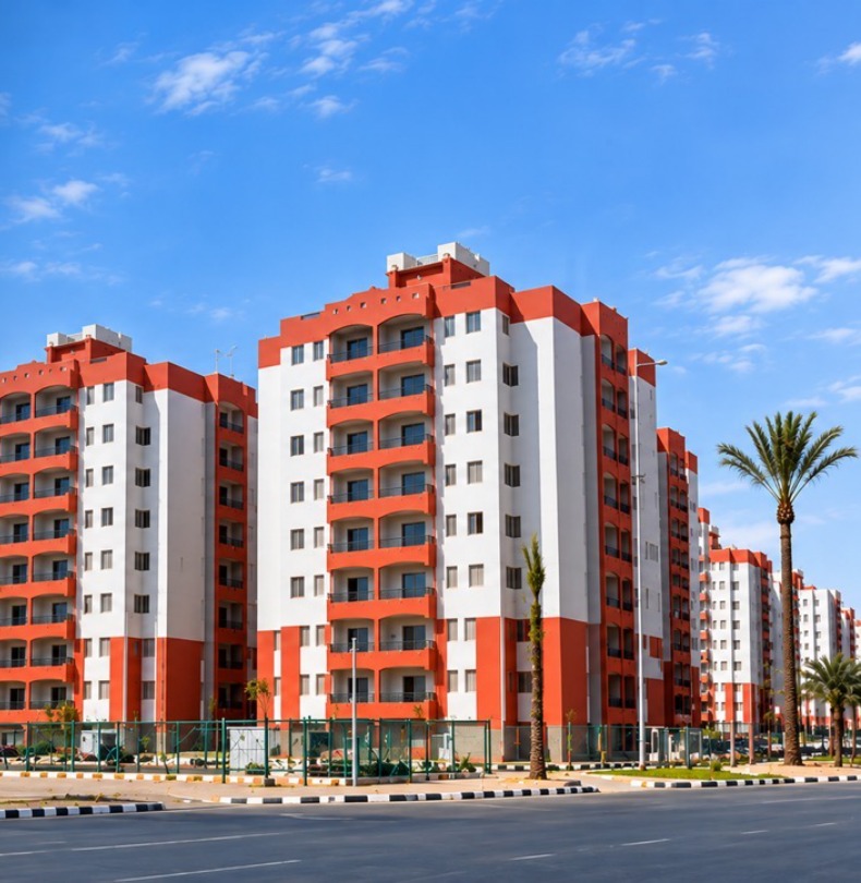 El Asmarat residential buildings as shown in the company profile